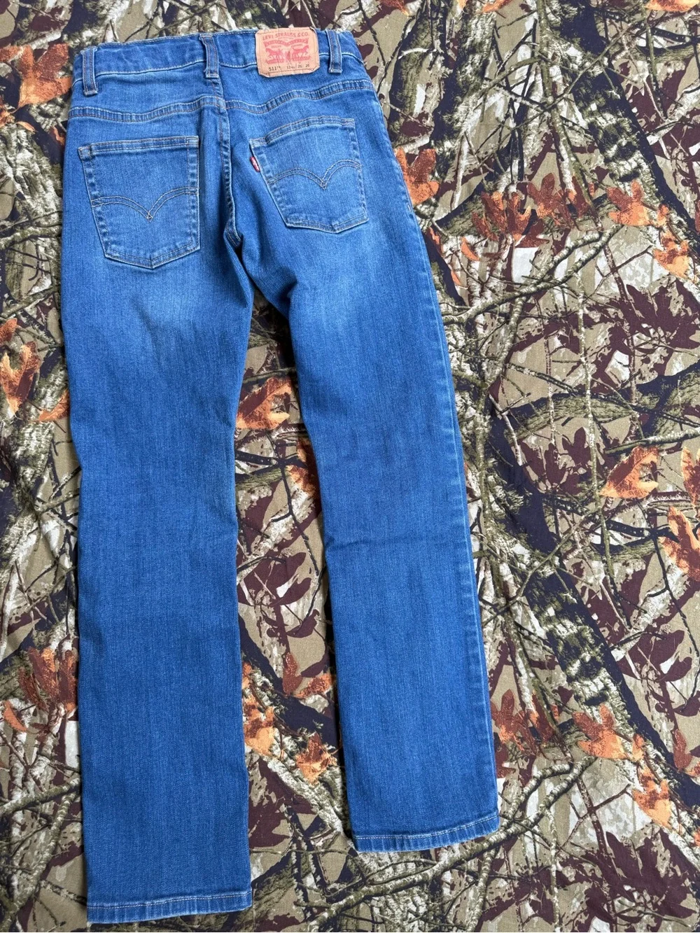 Levi’s 511 Slim Jeans Boys Size 12 Reg W26 x L26 Medium Wash Stretch Denim